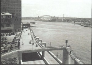 Robt. Moses' River Drive-81st St.  Brearley School tall bldg. on left