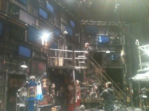 On the set of Green Day's 'American Idiot' at the Flynn.